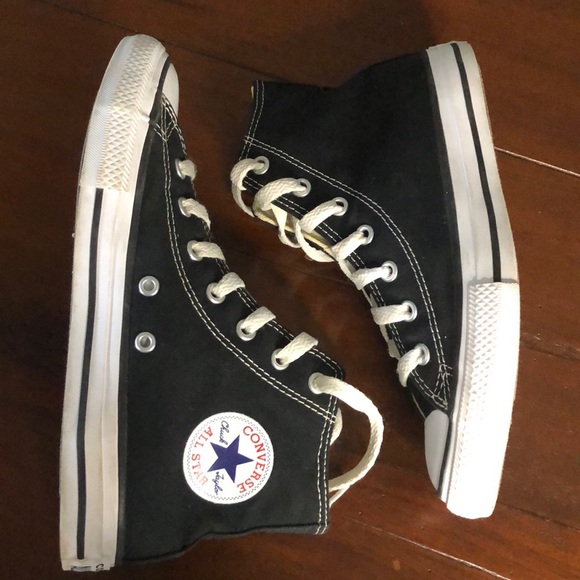 Converse Other - Converse All-Star Black High Top, Youth Size 2.5 Chuck Taylor Lace-Ups